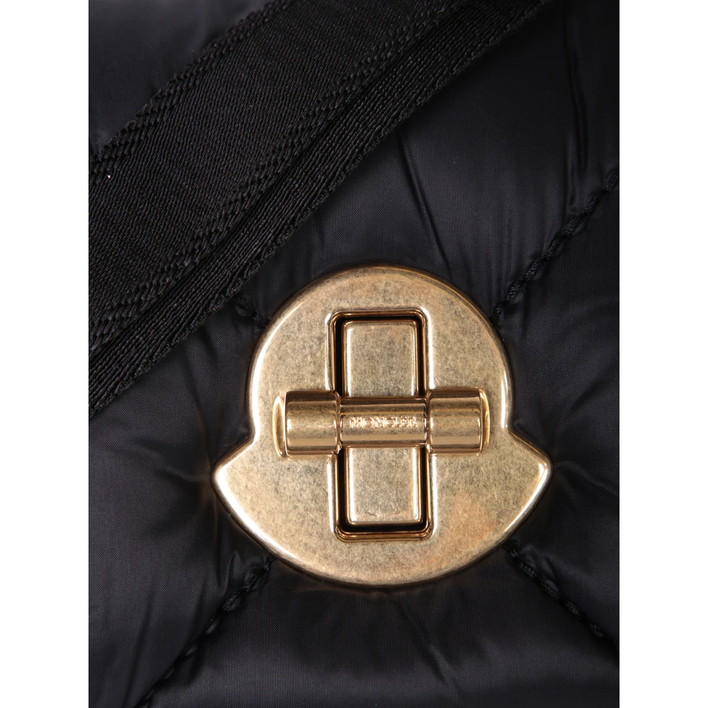 Moncler Gewatteerde Crossbody Tas met Verstelbare Band Black Dames