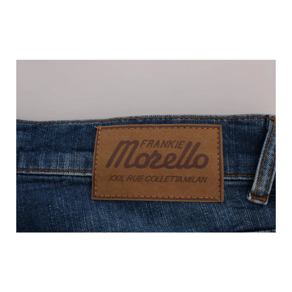 Frankie Morello Blauwe Wash Slim Fit Jeans Blue Heren