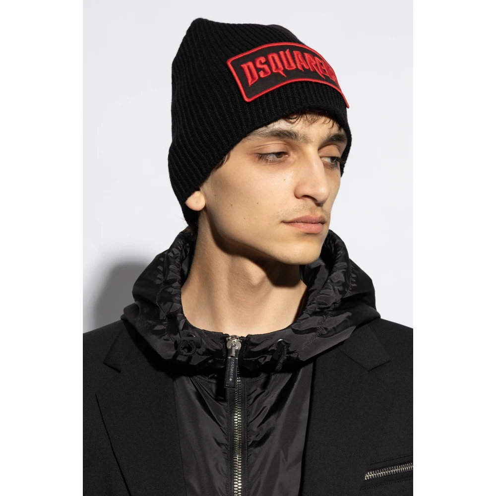 Dsquared2 Pet met een patch Black Heren