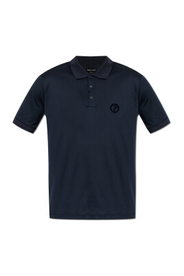 polo-shirt-with-a-logo-and-velvet-finish