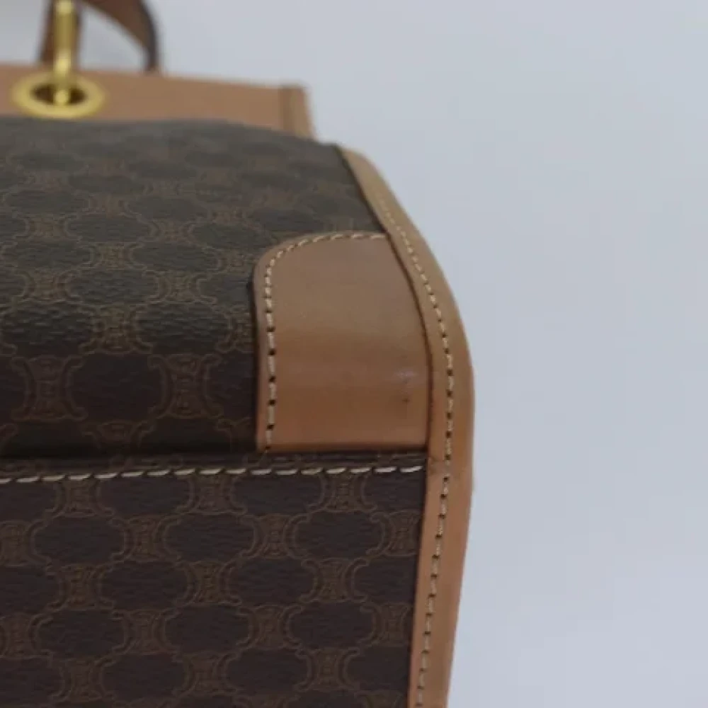 Celine Vintage Pre-owned Canvas handbags Brown Dames