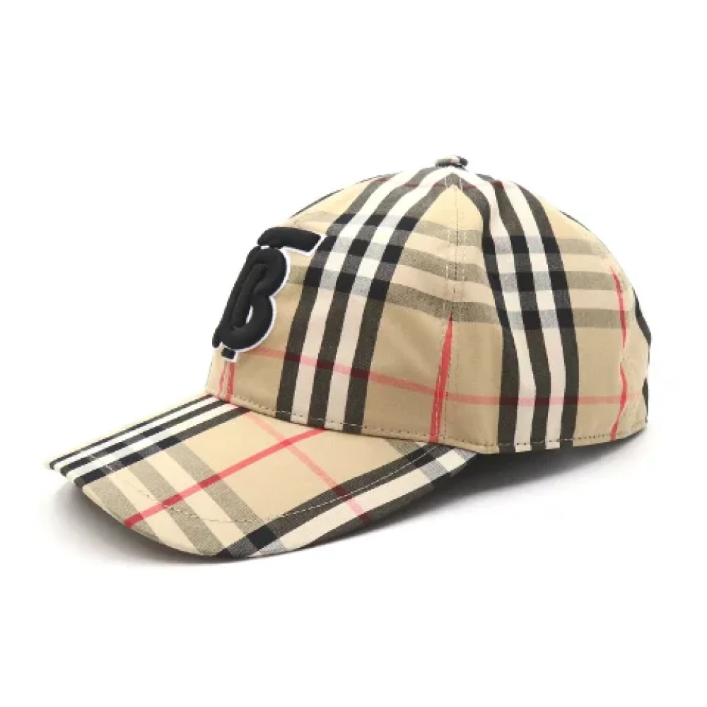 Burberry Vintage Pre-owned Cotton hats Beige Dames