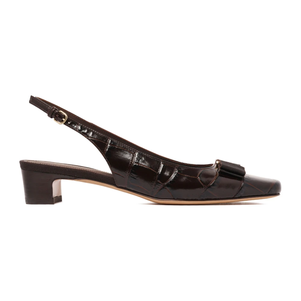 Ferragamo Women's Brown Vara Pumps - Pumps - 6 1/2 Uk - Shoes
