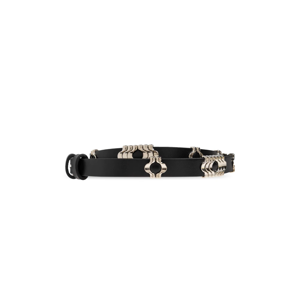 Isabel marant Leren riem 'Odena' Black Dames