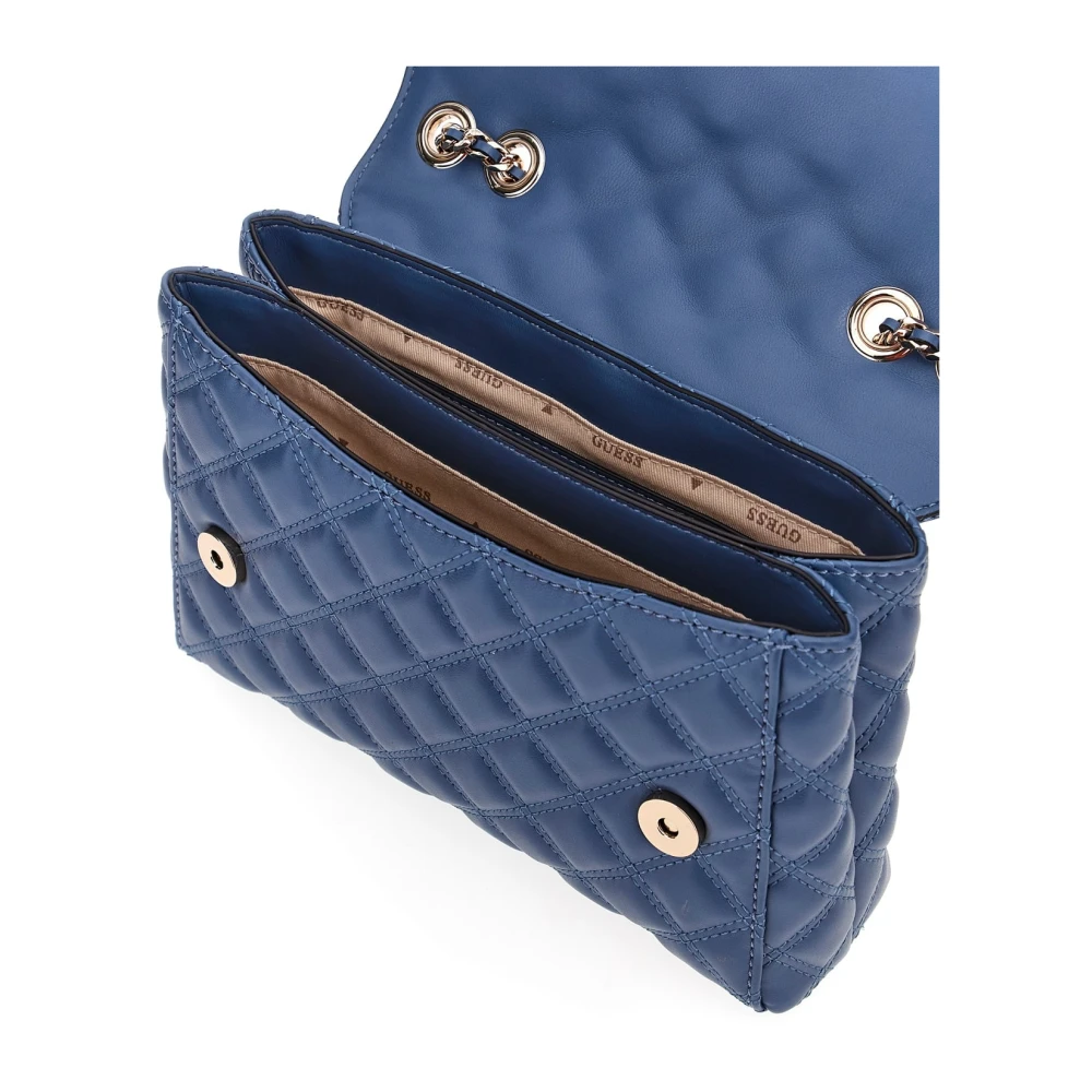 Guess Gewatteerde Schoudertas Blue Dames