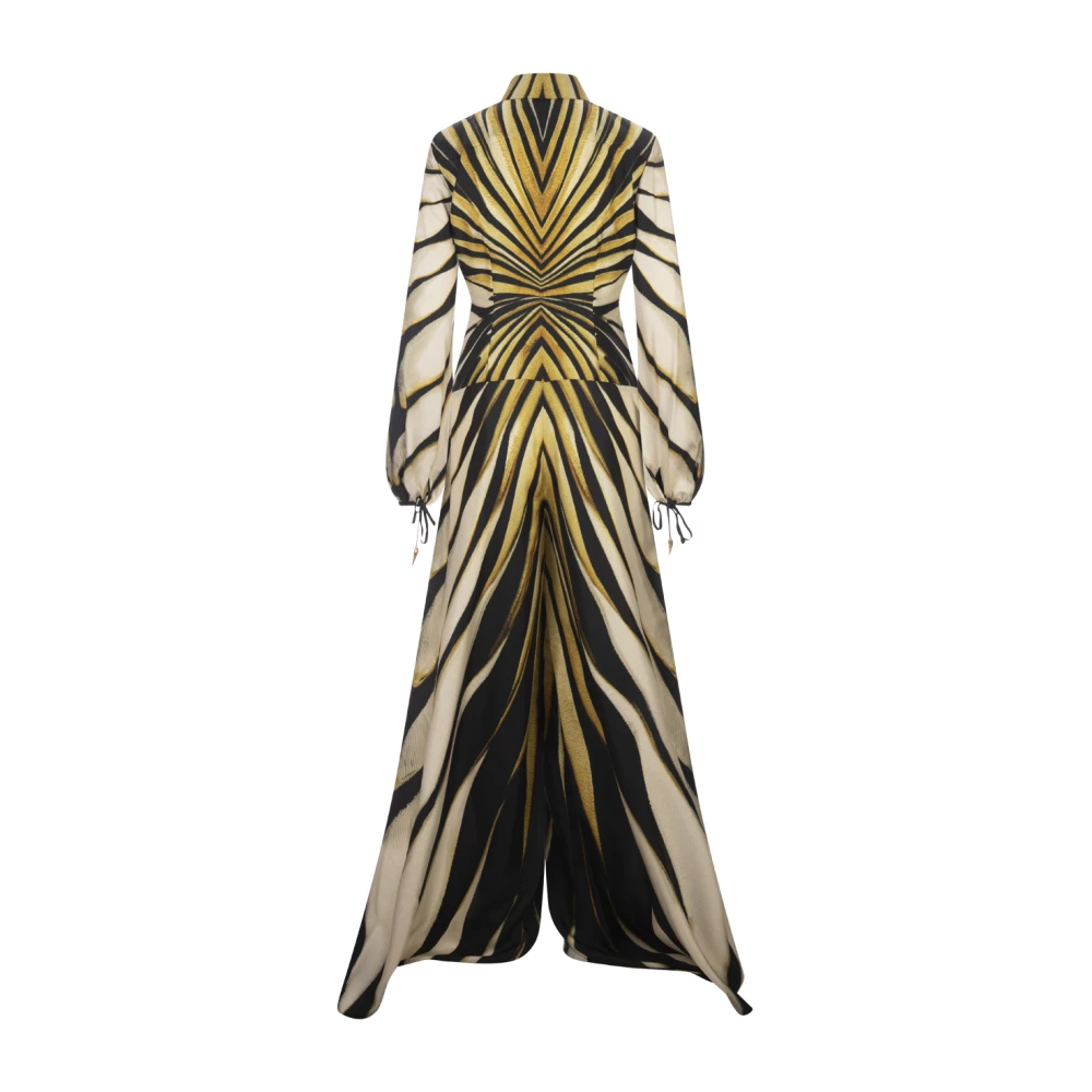 Roberto Cavalli Gouden Ray Of Gold Overhemdjurk Multicolor Dames