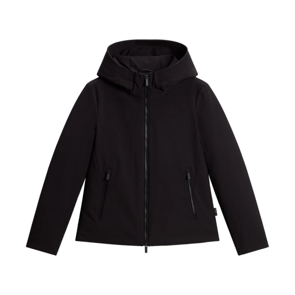 Woolrich Zwarte Winterjassen Black Dames