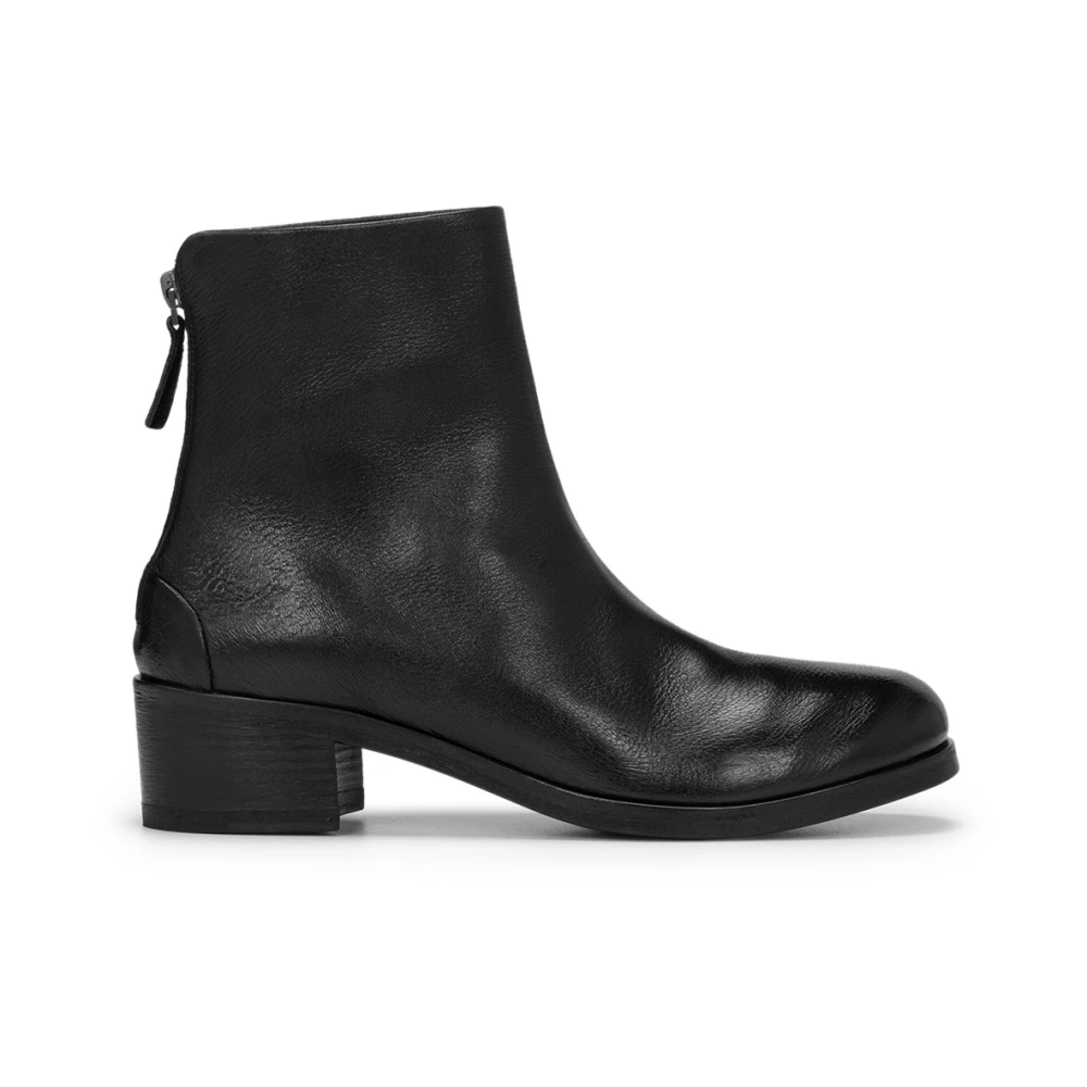 Marsell Donna Nero - Stivaletti Neri In Pelle Con Zip - Shoes - 36 Eu