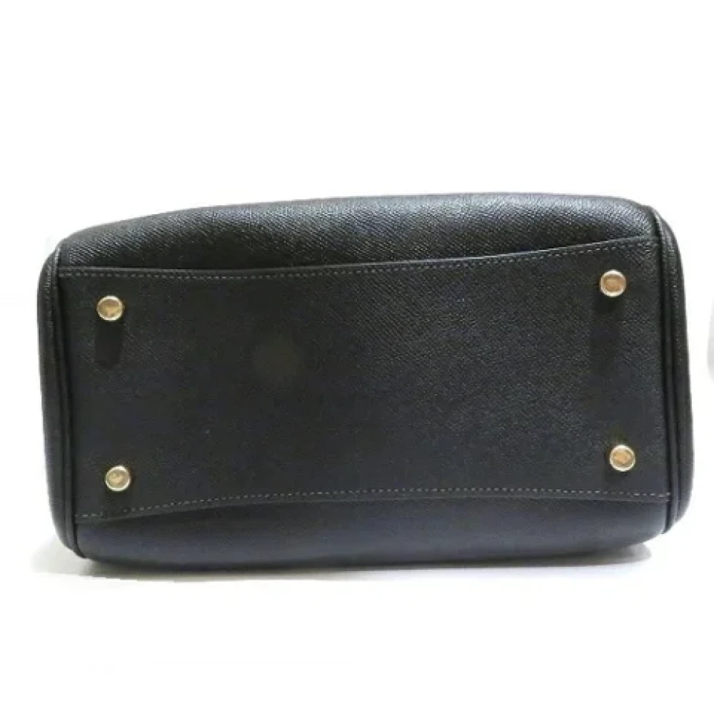 Coach Pre-owned Leather handbags Black Dames
