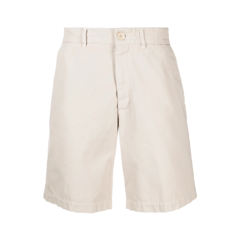 BRUNELLO CUCINELLI Beige Bermuda Shorts Wide Leg Beige Heren