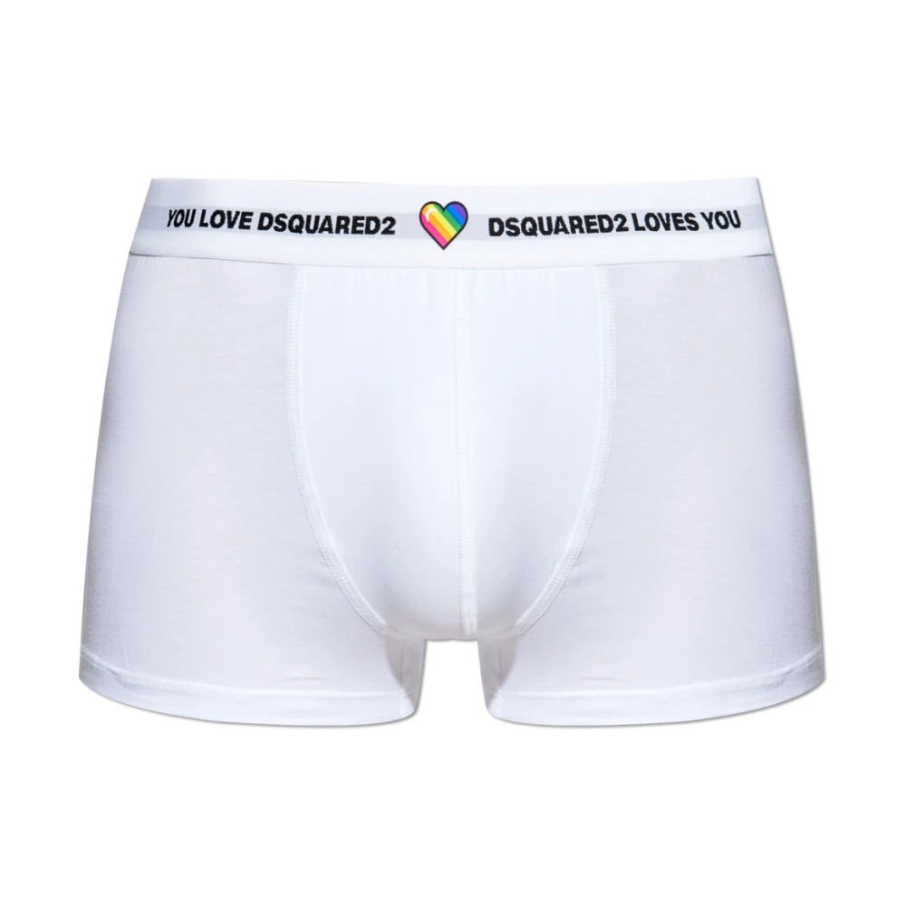 Dsquared2 Boxershorts med logotyp White, Herr