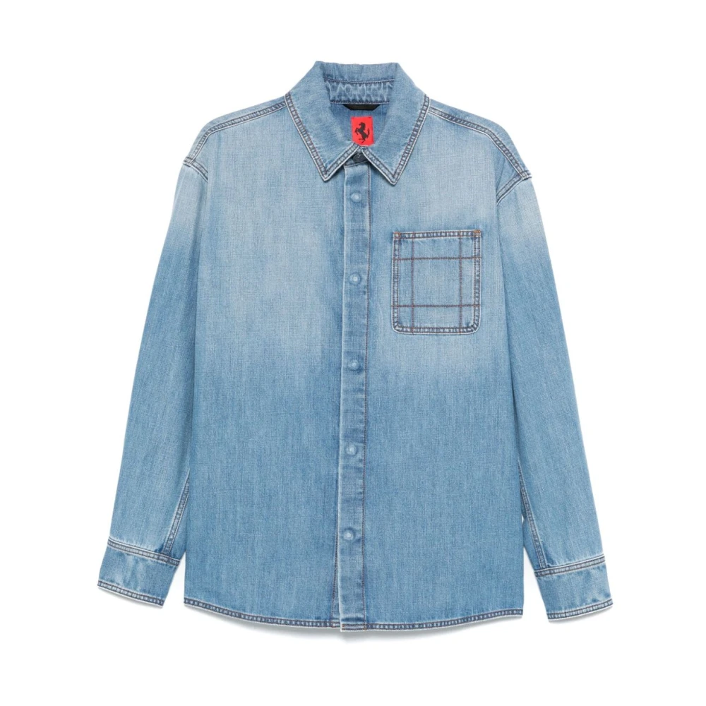 Shirts > Denim Shirts - - Ferrari - Modalova