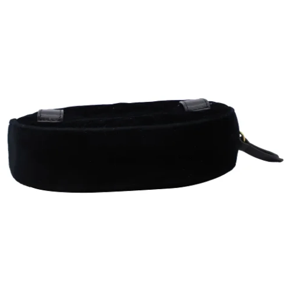 Gucci Vintage Pre-owned Velvet crossbody-bags Black Dames