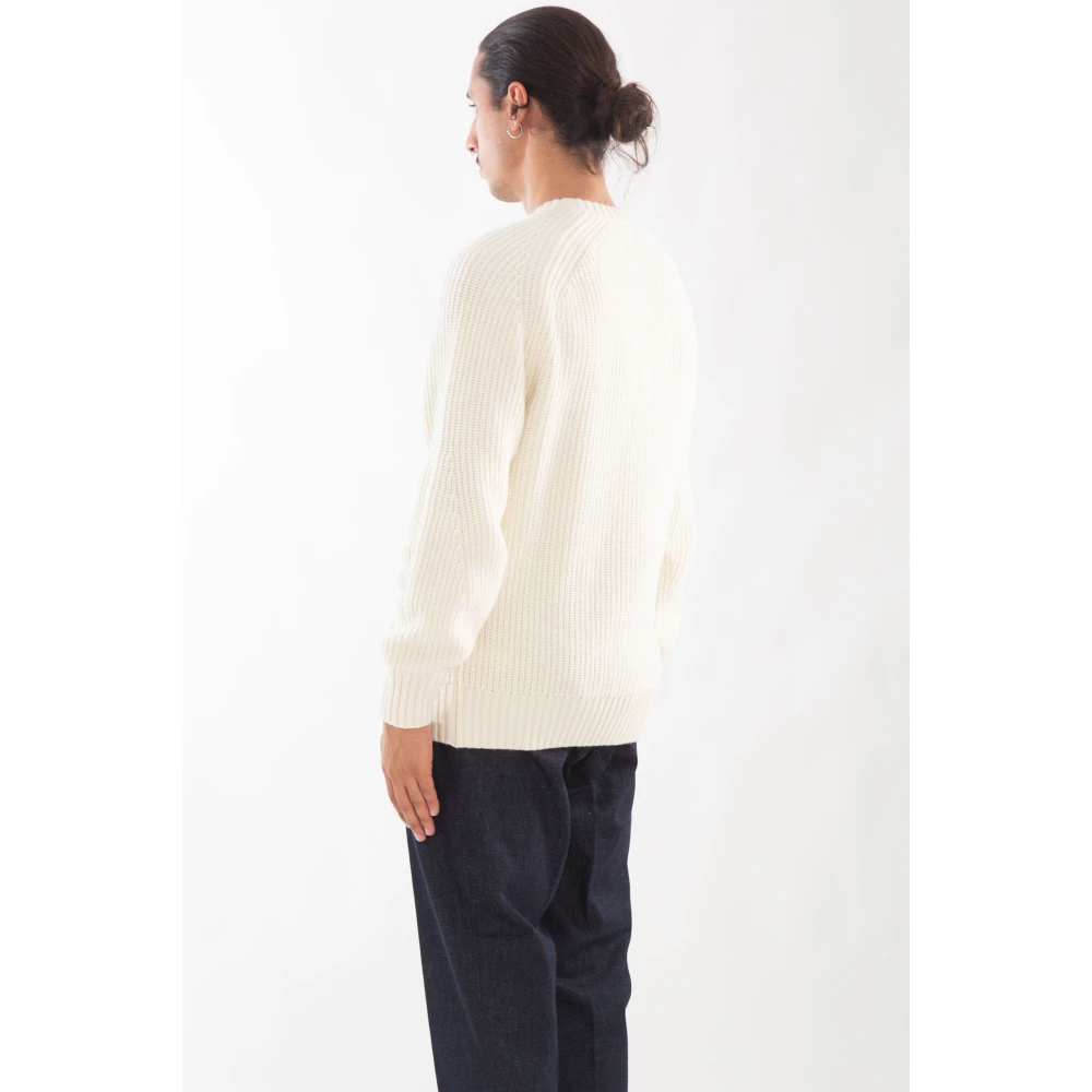 Lacoste Ribgebreide Raglan Trui Beige Heren