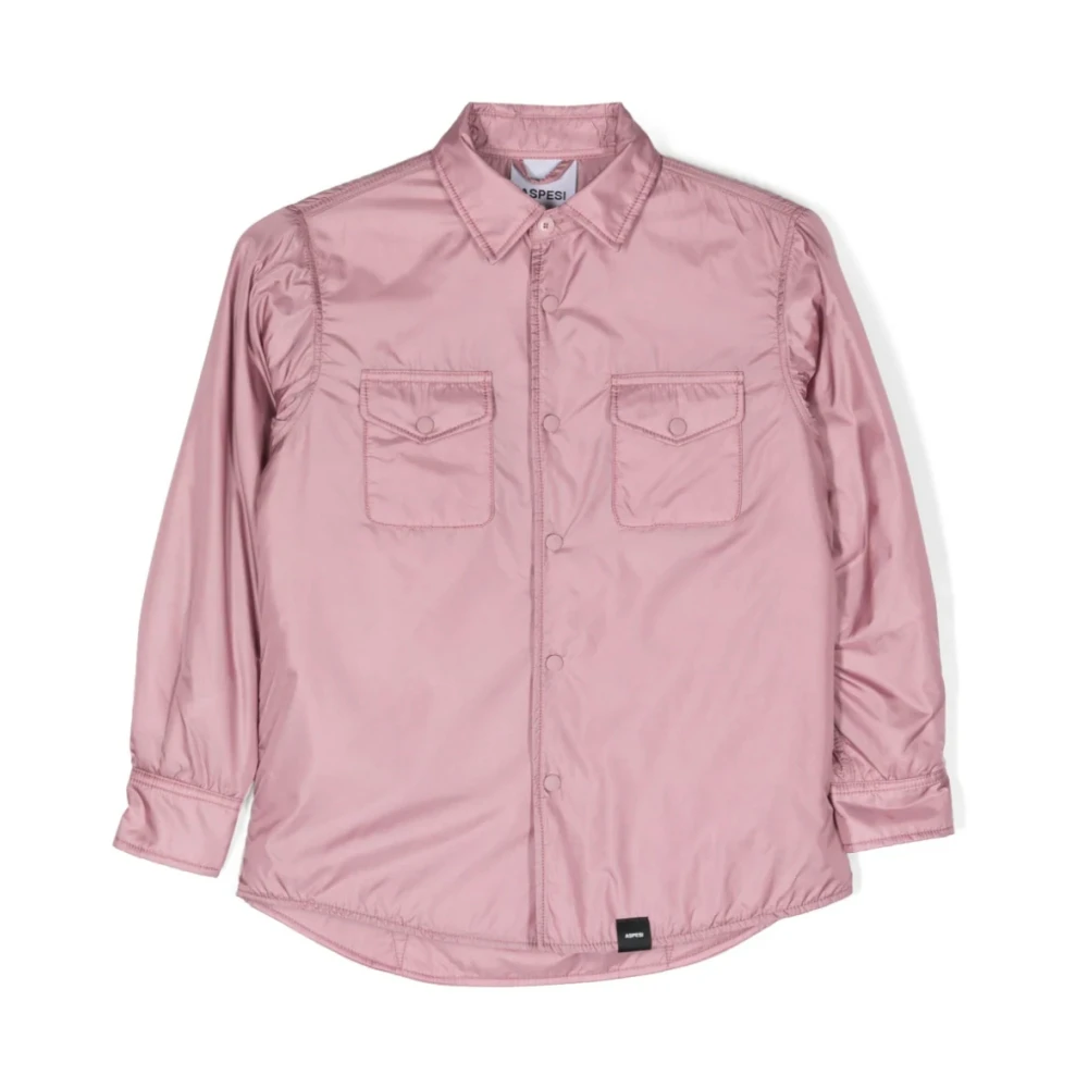 Aspesi Stilfull Rosa Bomberjacka för Barn Pink, Unisex