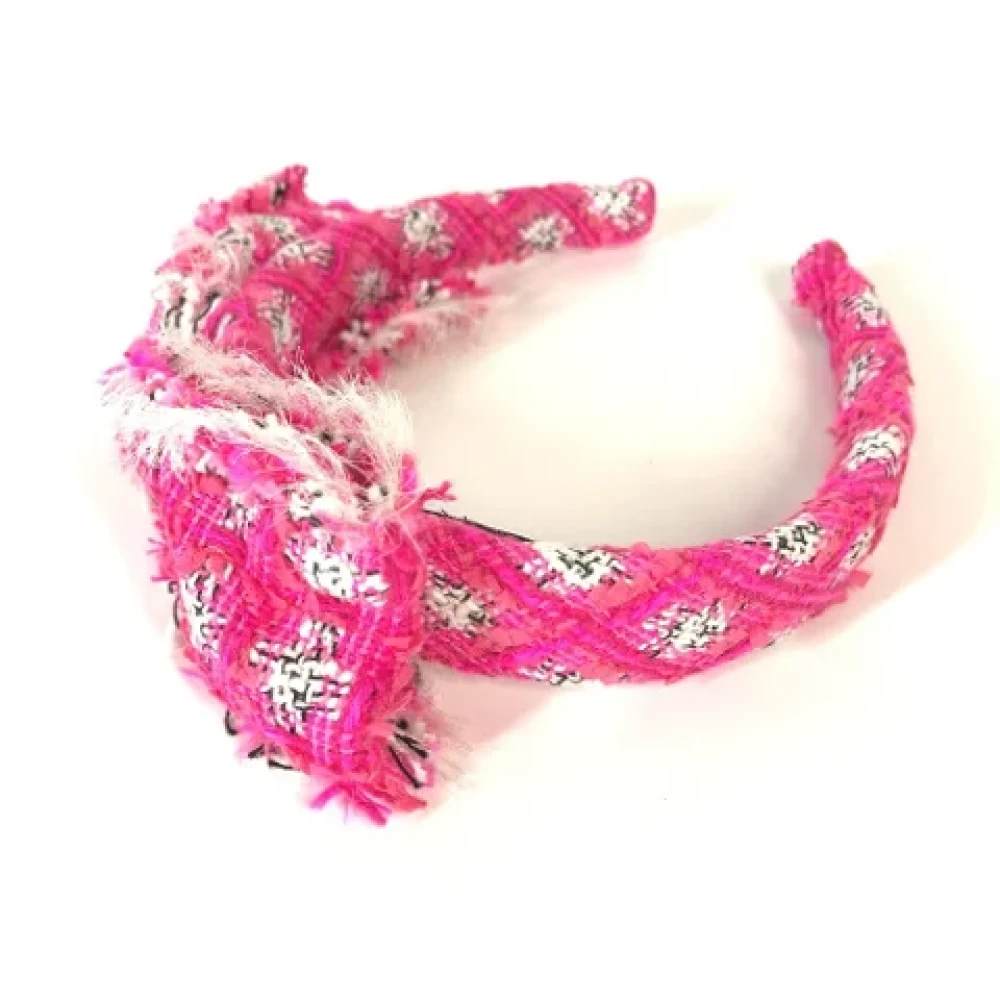 Chanel Vintage Pre-owned Fabric hair-accessories Pink Dames