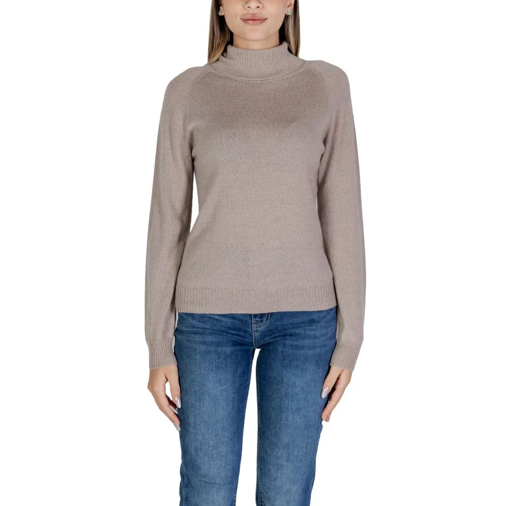Sandro Ferrone Grijze Merino Gebreide Kleding Herfst Winter Collectie Gray Dames