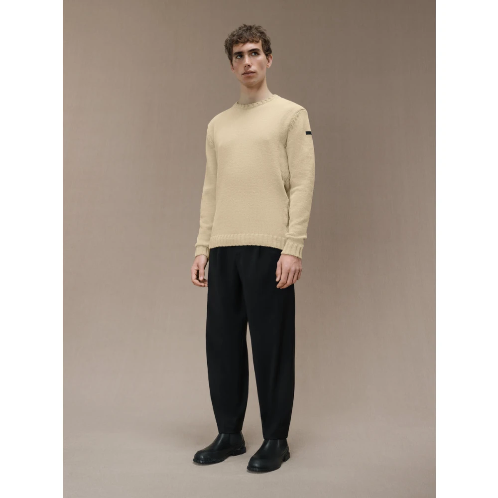 RRD Cinematt Ronde Gebreide Beige Trui Beige Heren