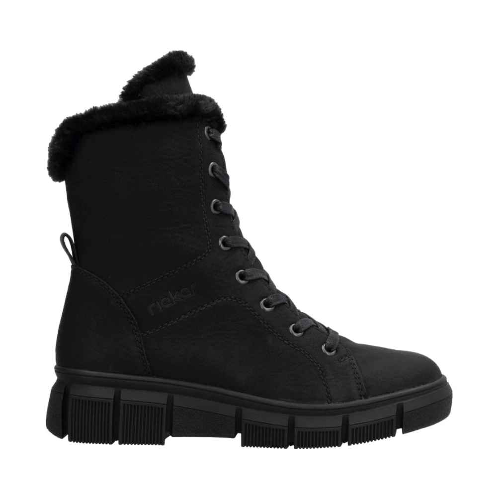 Rieker Women's Black Winter Boots, 6 Uk, Casual Ankle Boots