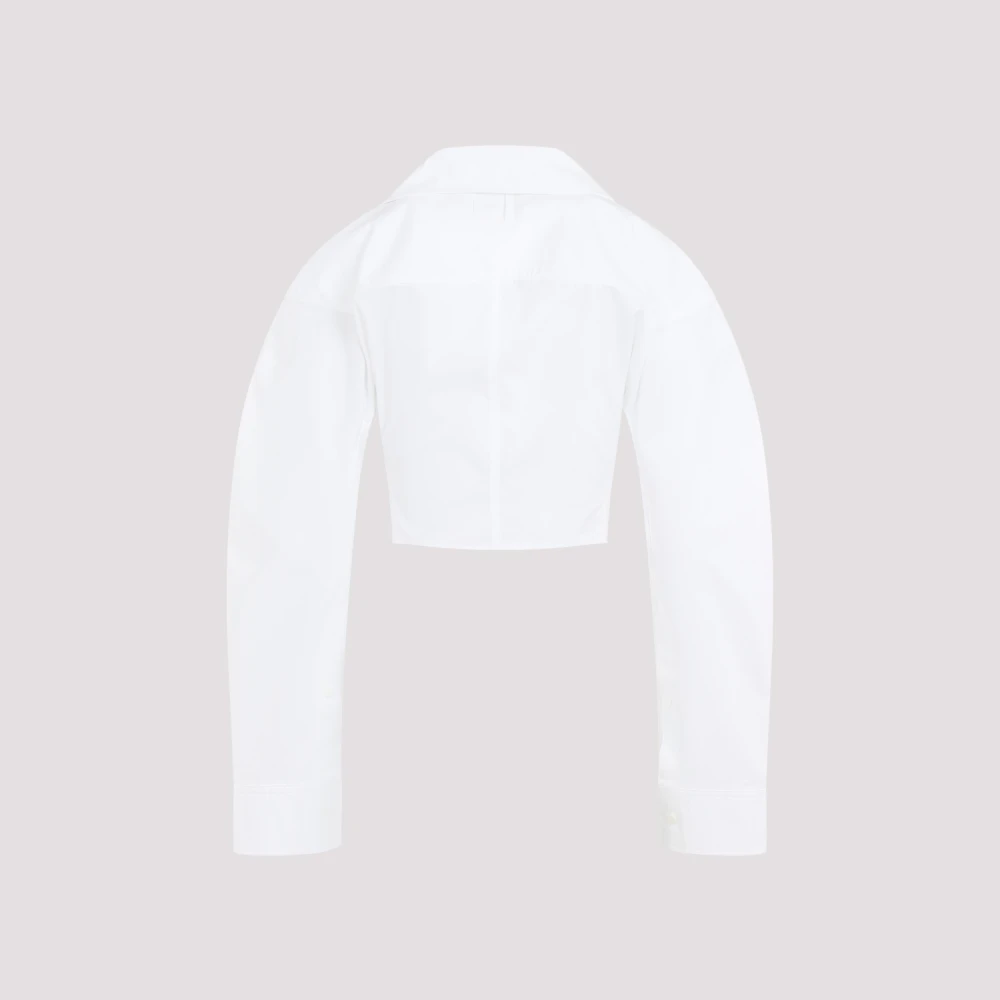 Jacquemus Witte La Chemise Obra Shirt White Dames
