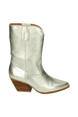 Western Boot Guld Läder Gummisula