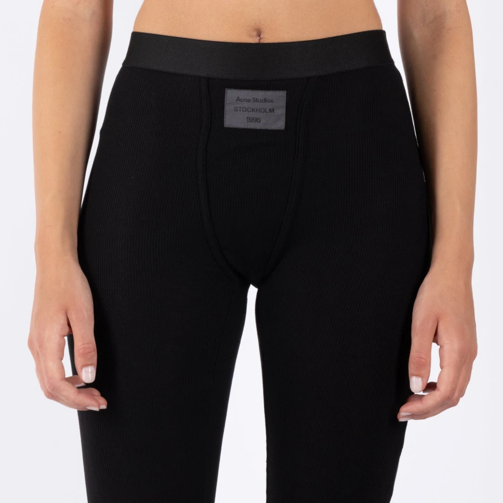 Acne Studios Zwarte Skinny Broek Ak0851 Black Dames