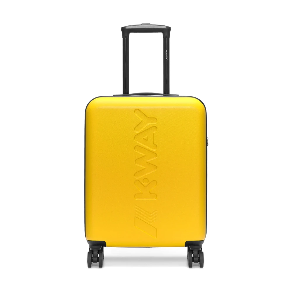 K-way Reis Cabin Trolley met 360° Wielen Yellow Dames