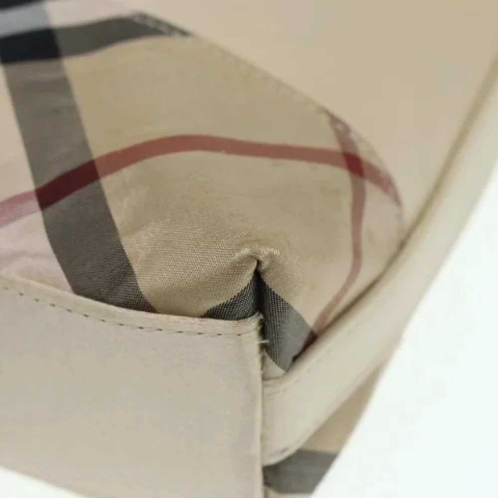 Burberry Vintage Pre-owned Fabric shoulder-bags Beige Dames