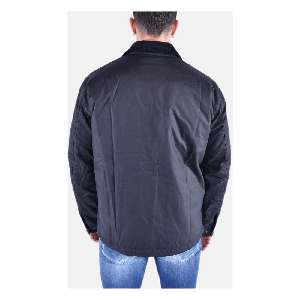 Barbour Gewaxte katoenen jas met gewatteerde voering Blue Heren