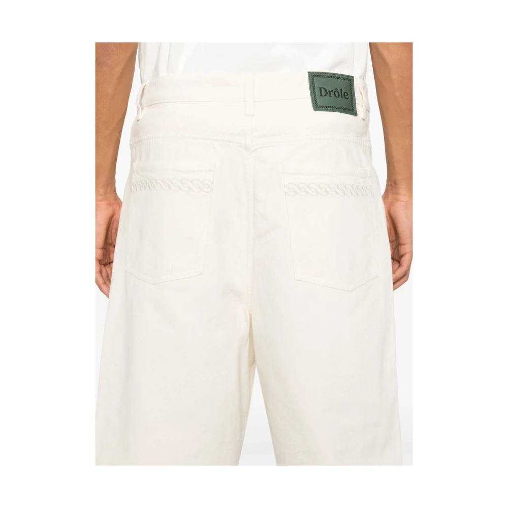 Drole de Monsieur Beige Knoopsluiting Klassieke Vijf Zakken Beige Heren