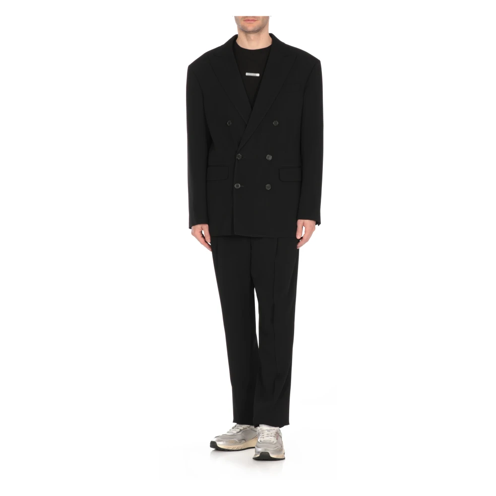 Dsquared2 Zwart Tweedelig Pak Black Heren