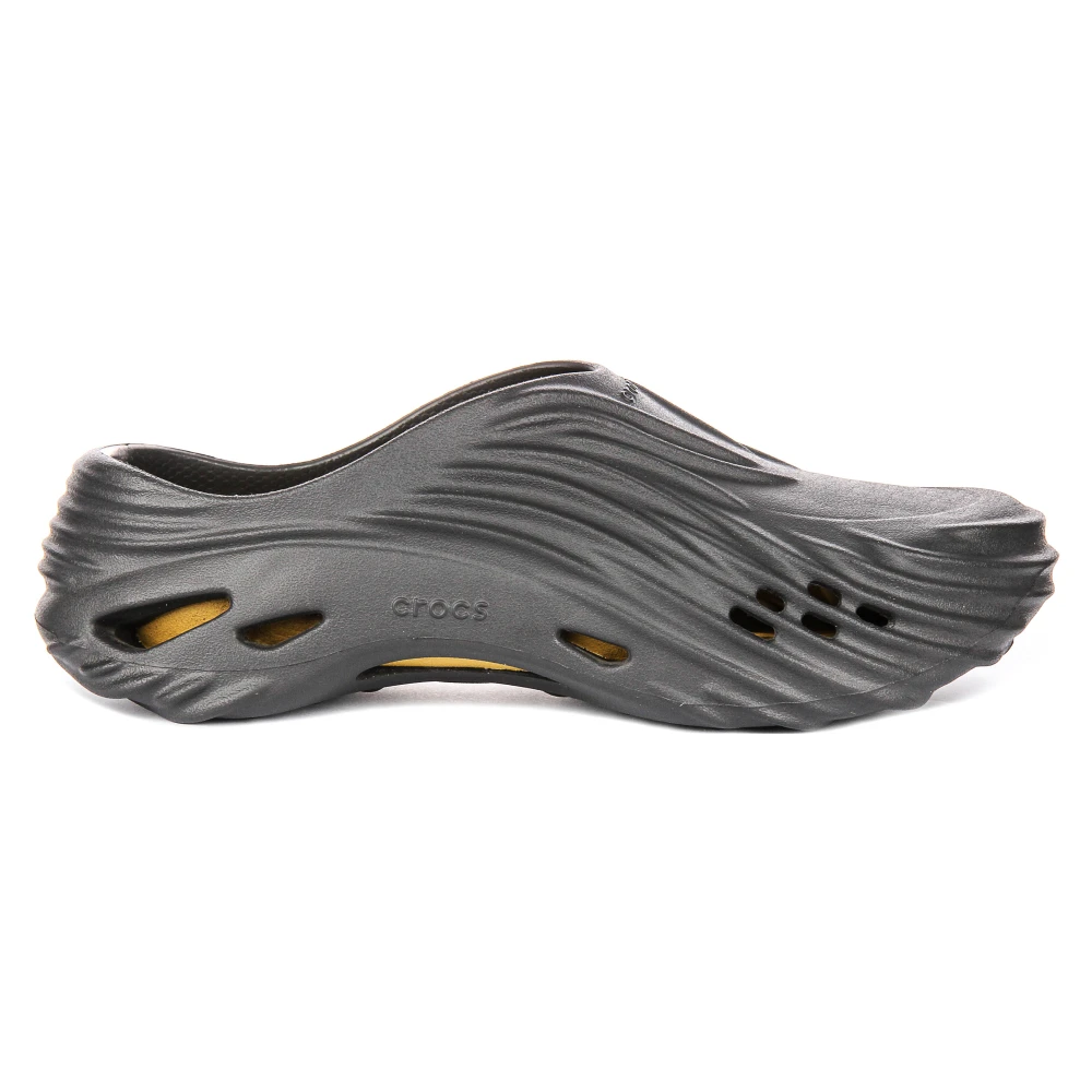 Crocs Men's Black Echo Wave Clog - Mules - 12 Uk - Shoes