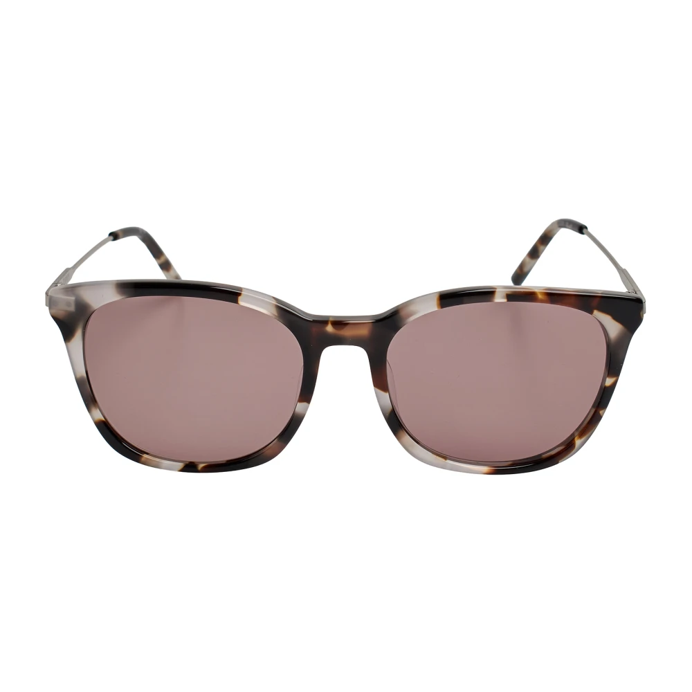 Dkny Women's Gray Square Sunglasses With Metal Temples