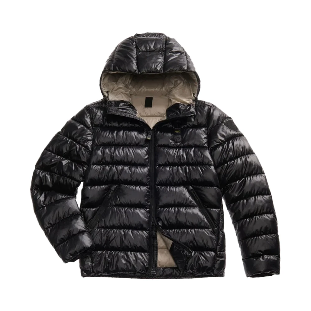 Nylon Parka with Check Pattern - Blauer - Modalova
