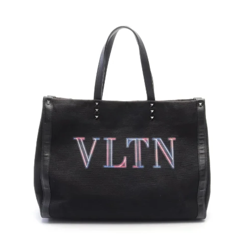 Valentino Vintage Pre-owned Canvas totes Black Dames