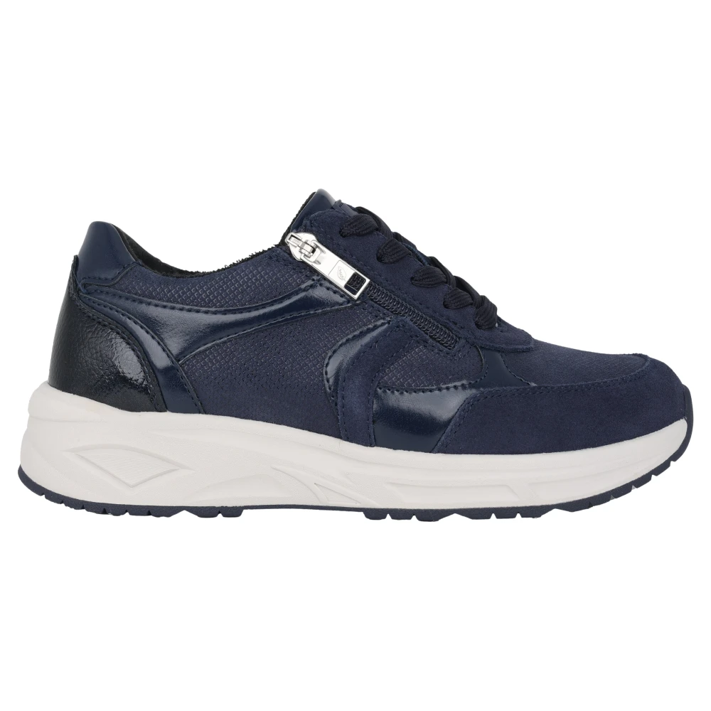 Waldläufer Blauwe wijde sneakers voor vrouwen Dames Schoenen