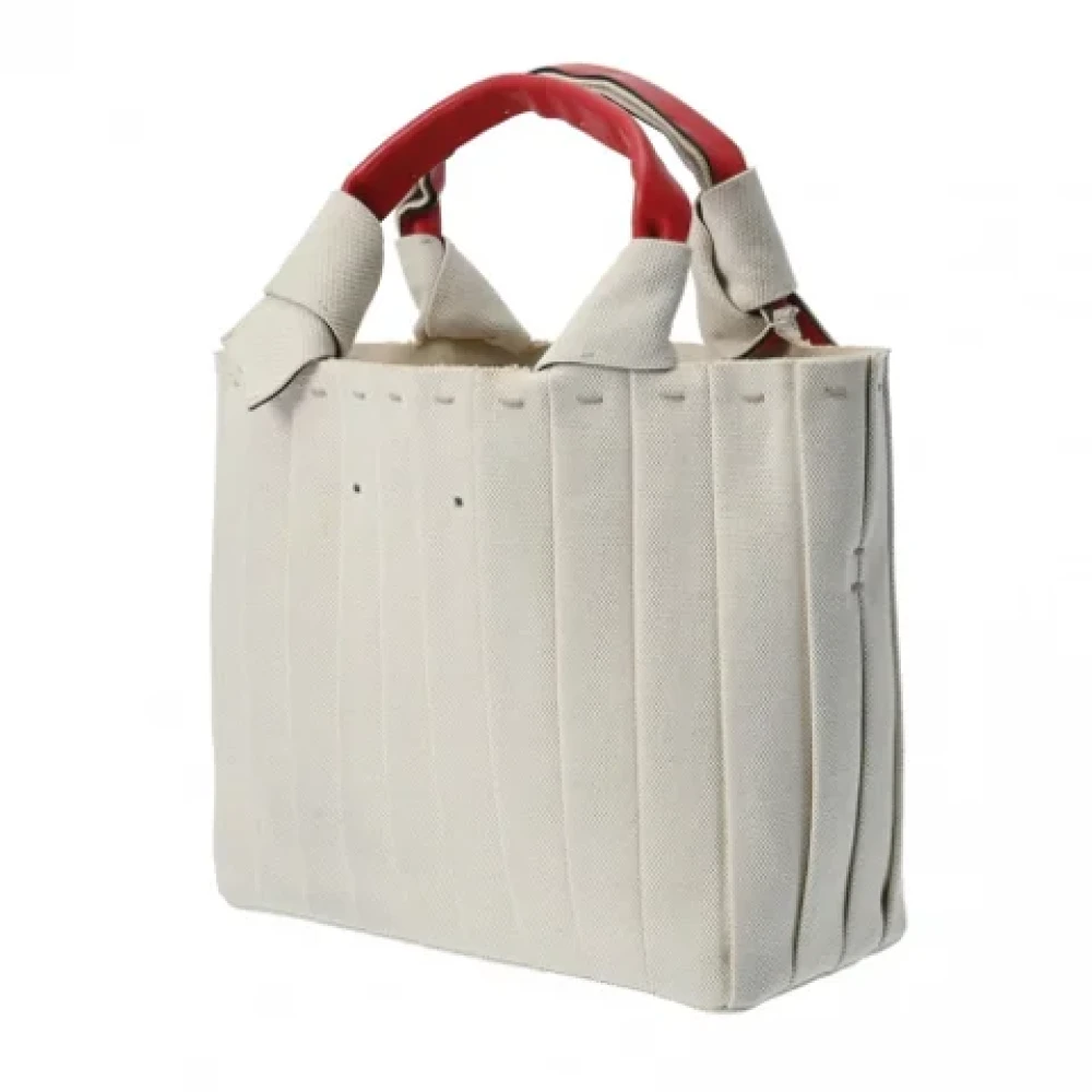 Valentino Vintage Pre-owned Leather handbags Beige Dames
