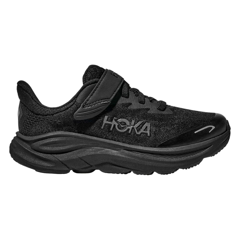 Hoka One One Boys Black Kids Sneakers, 28 Eu, Clifton 10 Trainers