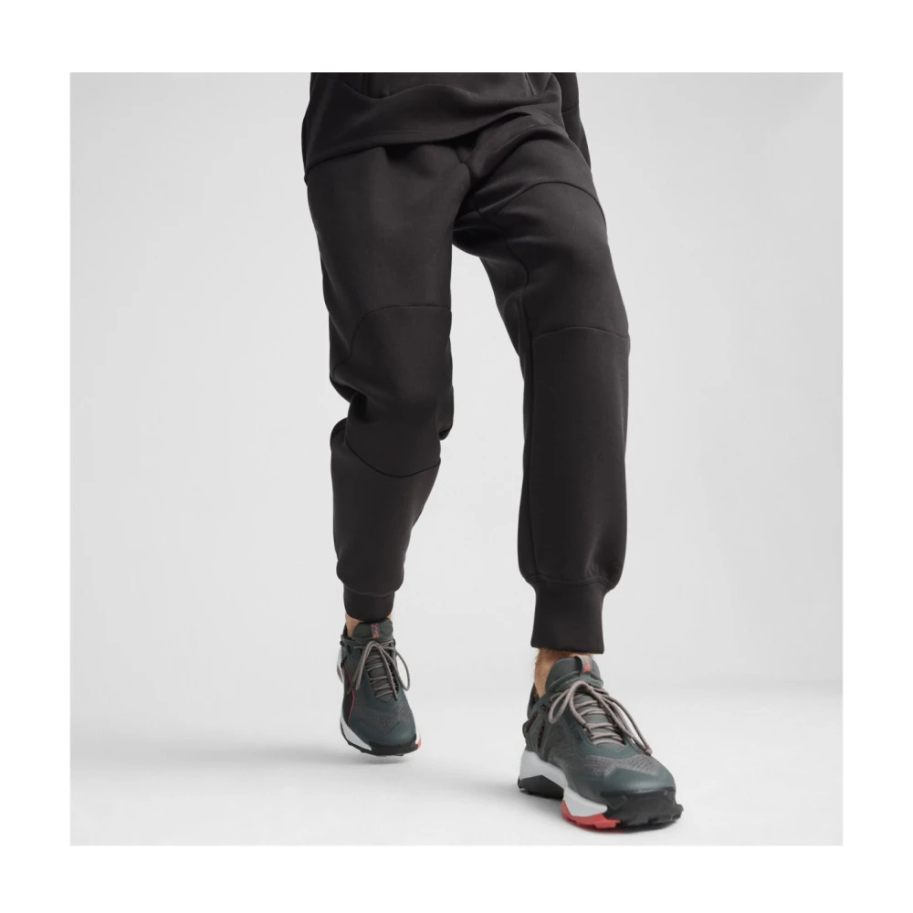 Puma Basis katoenen joggers rechte pasvorm Black Heren