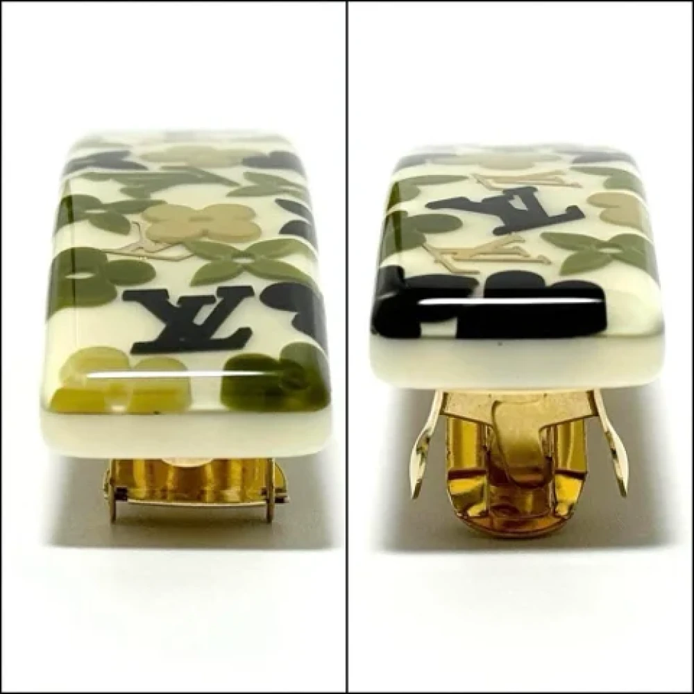 Louis Vuitton Vintage Pre-owned Plastic hair-accessories Beige Dames