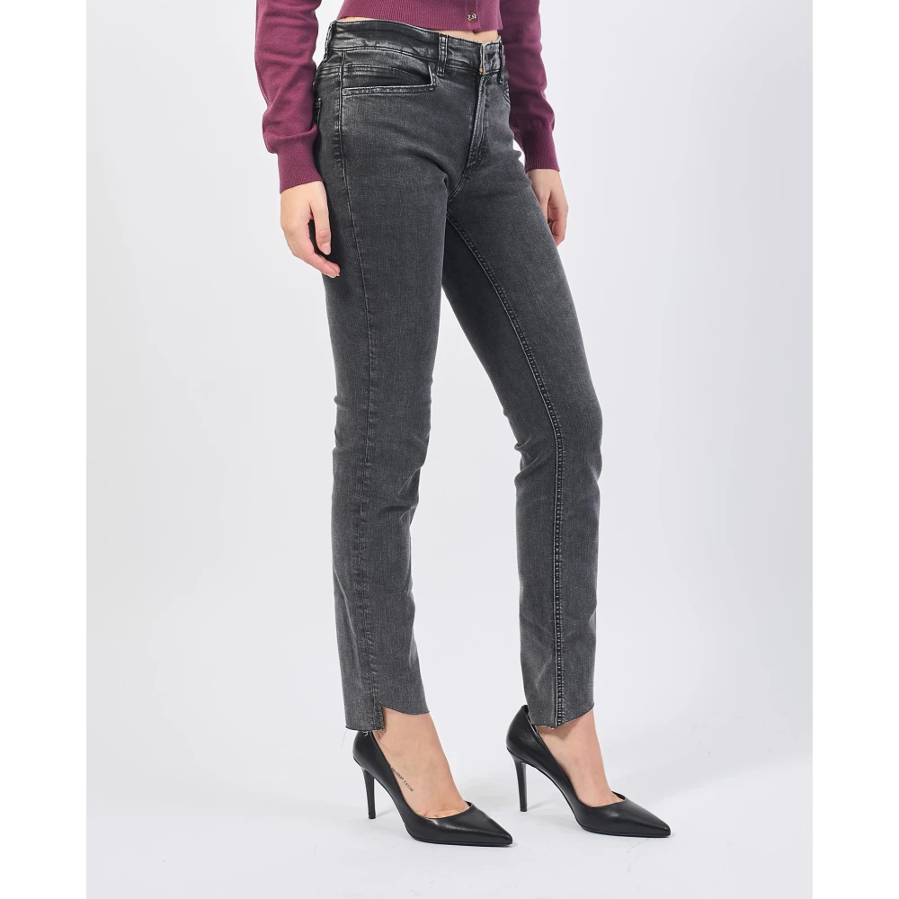 Hugo Boss Zwarte Slim Fit Enkel Jeans Black Dames