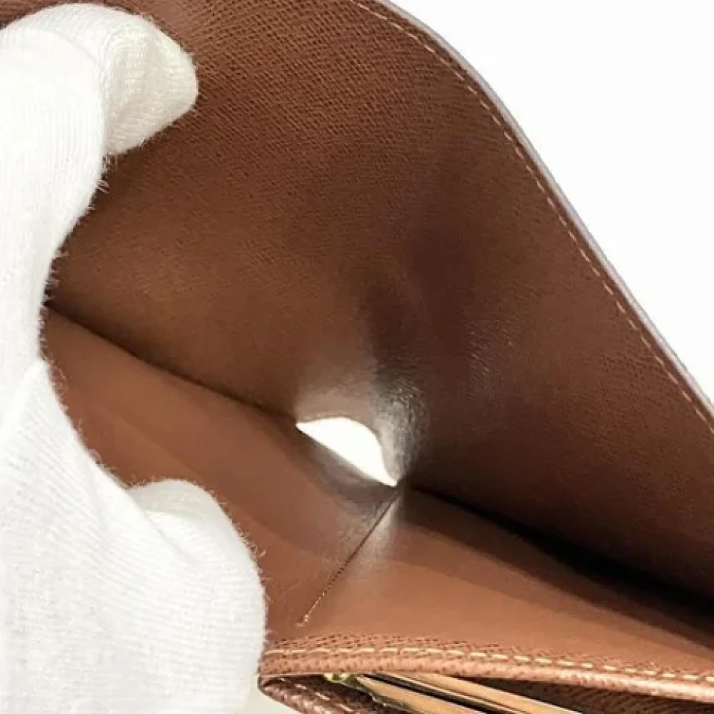 Louis Vuitton Vintage Pre-owned Fabric wallets Brown Dames