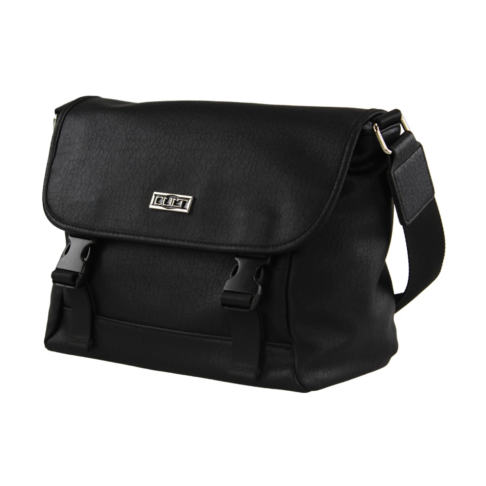 Cult Metallic Fastening Crossbody Tas Black Heren