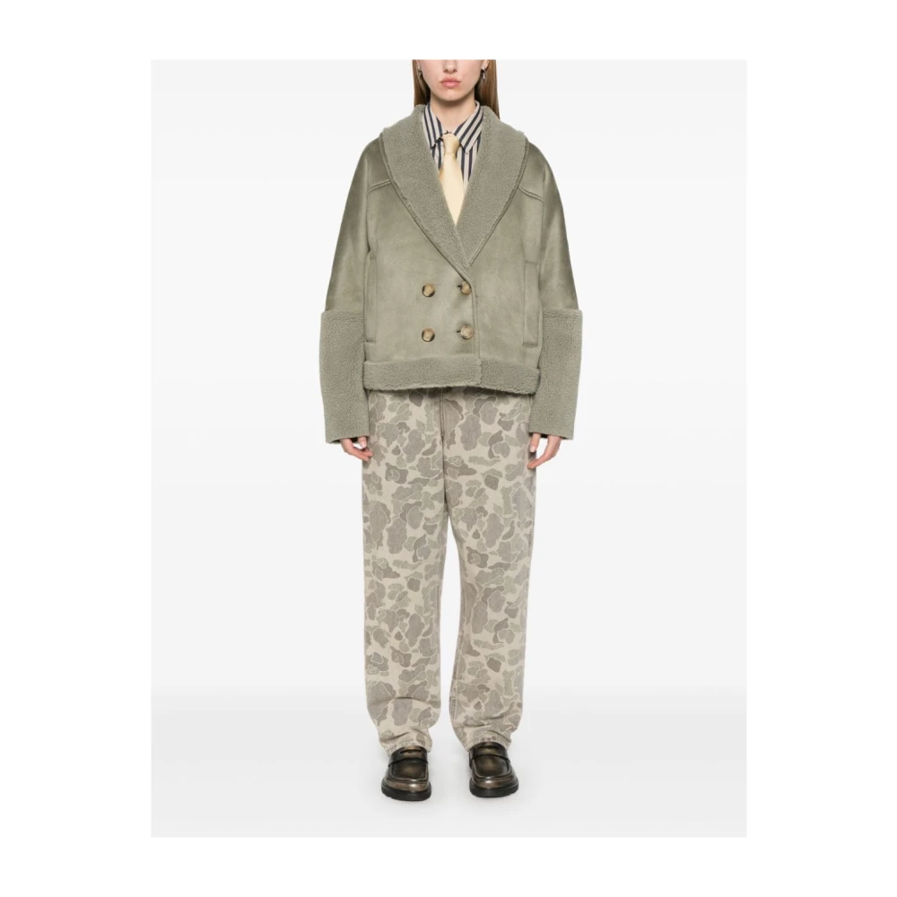 Ugg Groene Cropped Sherpa Jas Green Dames