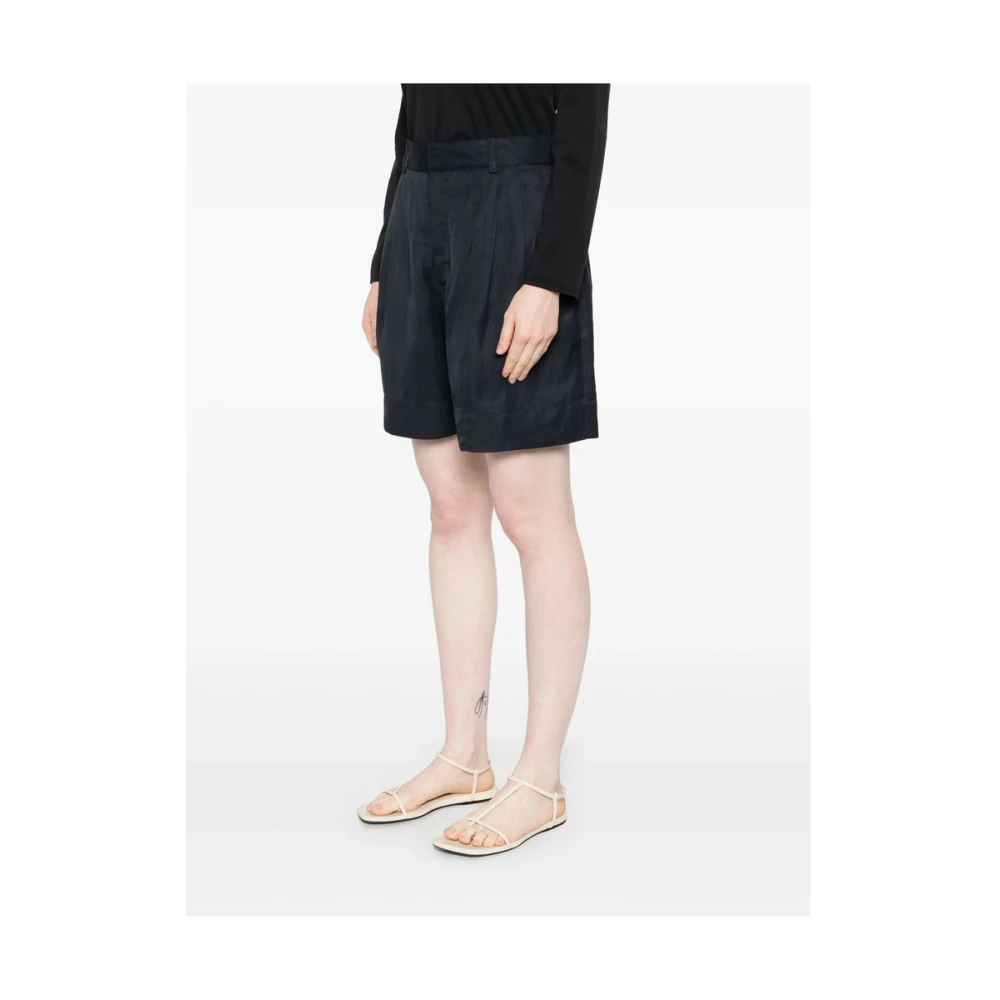 Soeur Blauwe Oxford Korte Broek Blue Dames