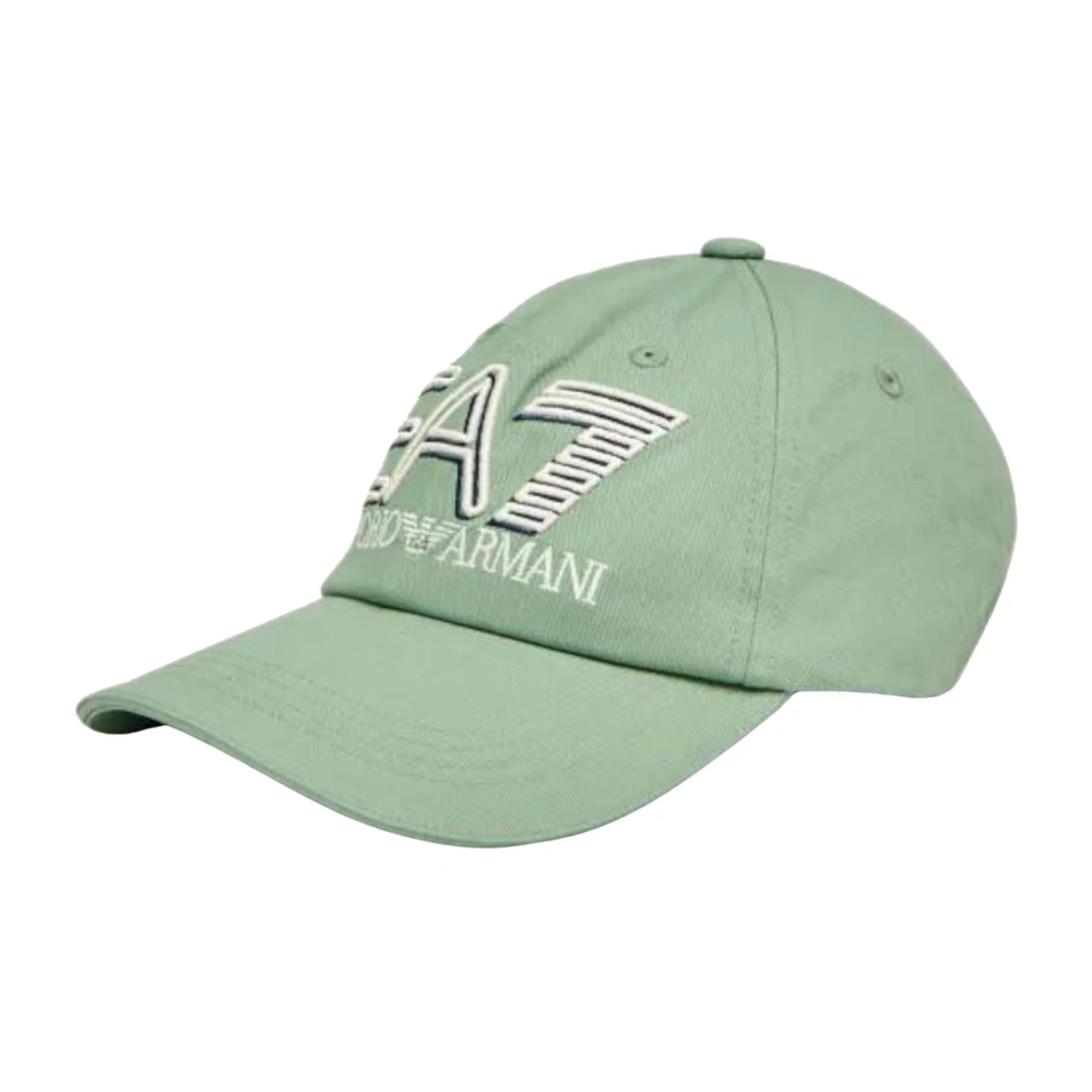 Emporio Armani Ea7 Unisex Green Logo Embroidered Cap - Hats & Caps - S - Accessories