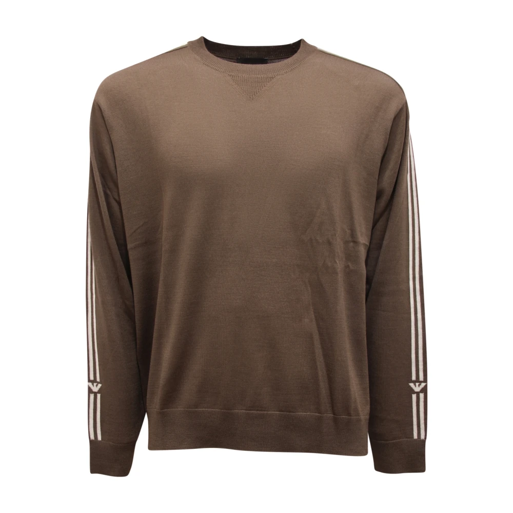 Armani Green Shaved Virgin Wool Jumper - Male - Round-Neck Knitwear - 2XL - Knitwear