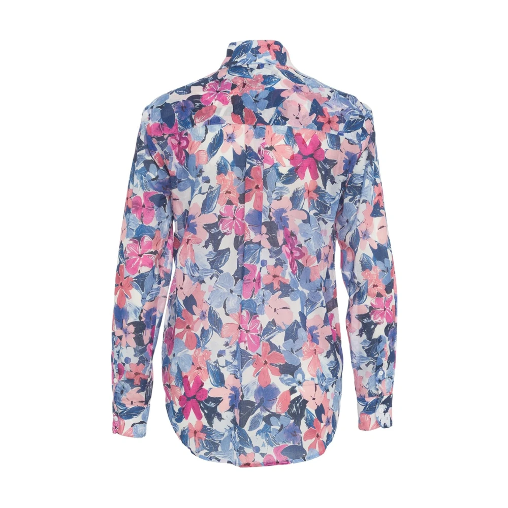 Himon's Blauwe Bloes met Bloemen en Zakken Multicolor Dames