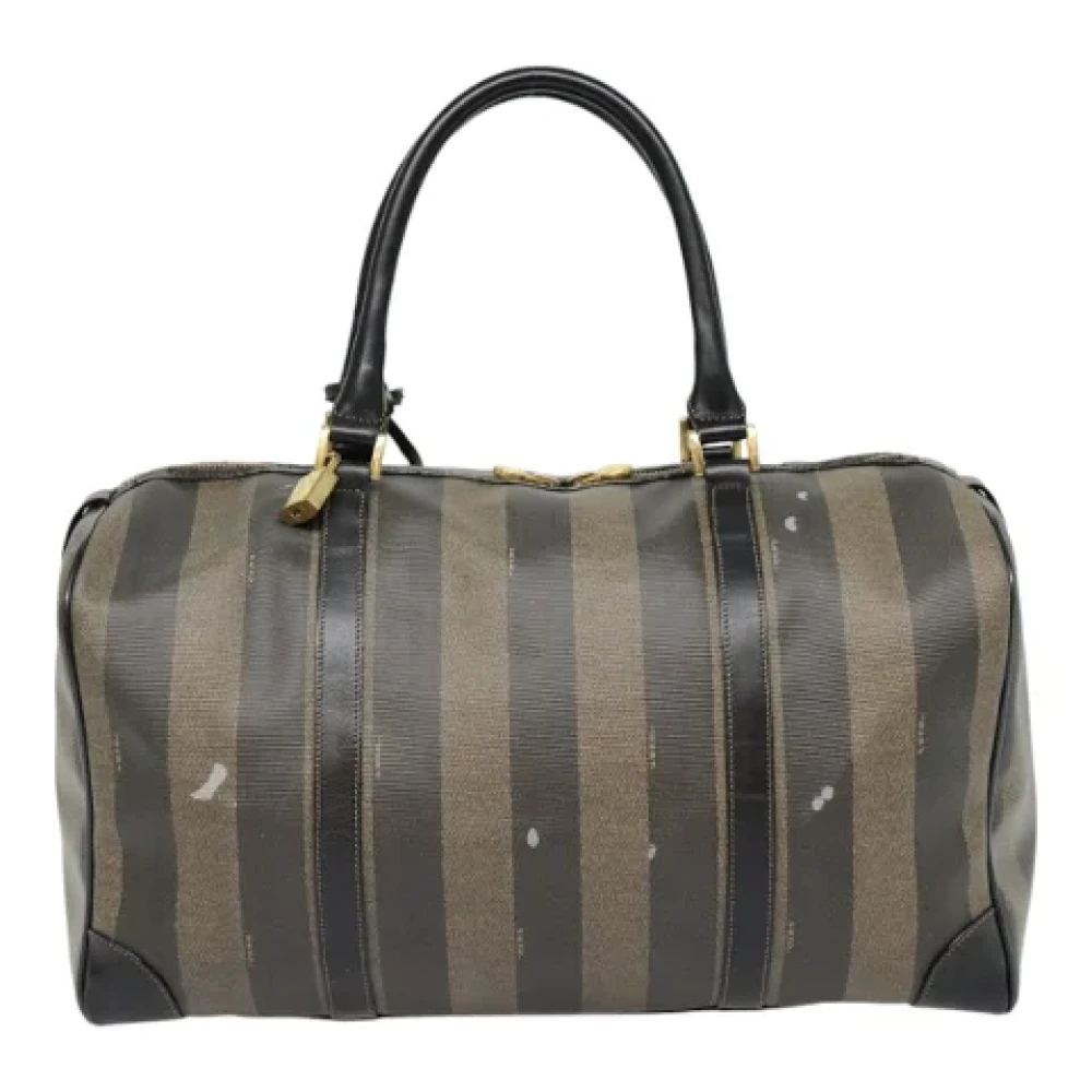 Fendi Vintage Pre-owned Canvas travel-bags Brown Dames