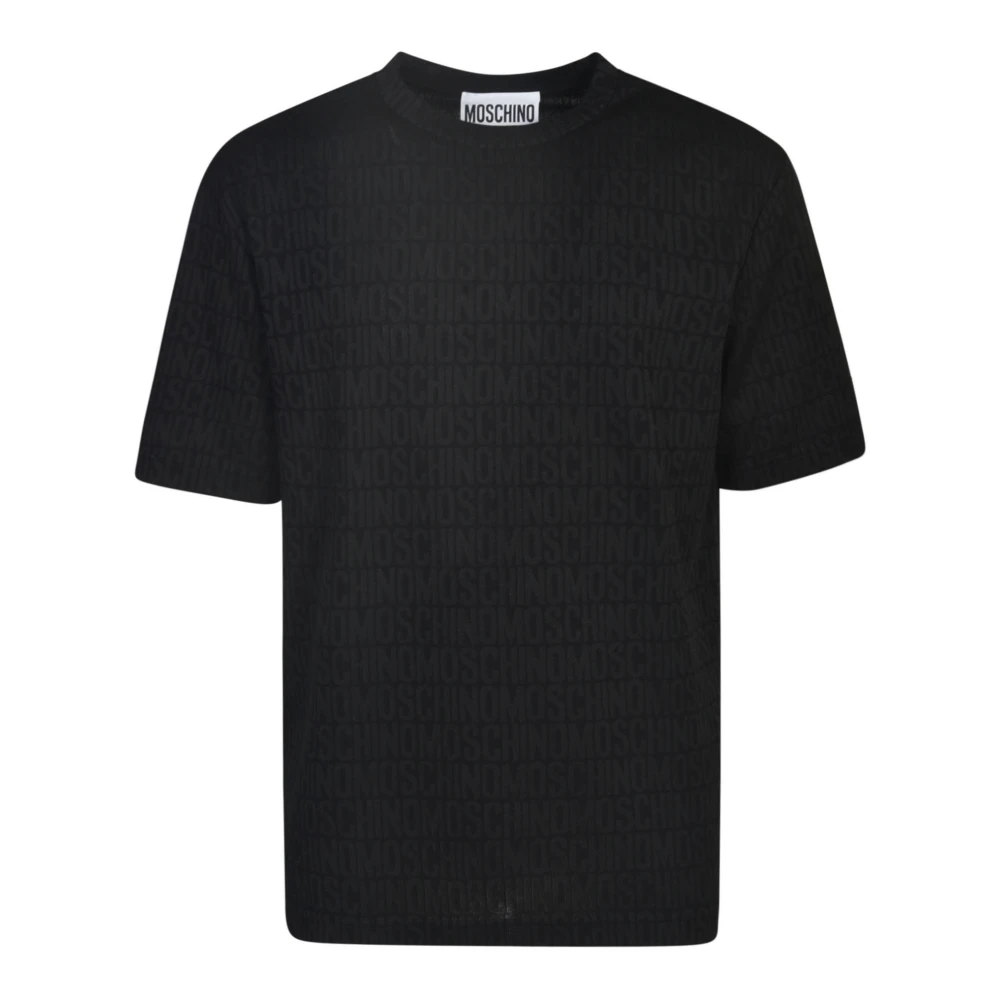 Moschino Stijlvolle Tops en Polos Black Heren